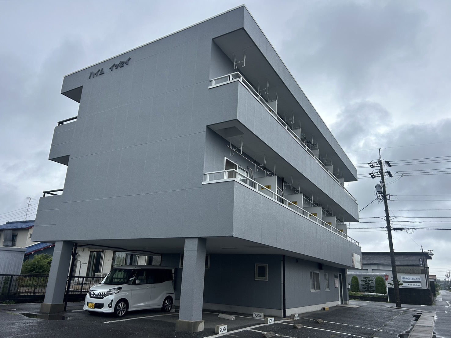 一宮市　ハイムI　外部改修工事 | 補修工事（アスベスト除去）