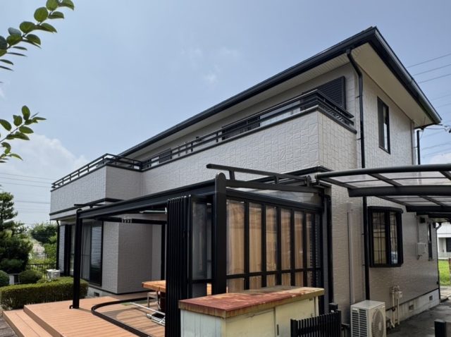 日進市　K様邸　外部改修工事 | 足場工事