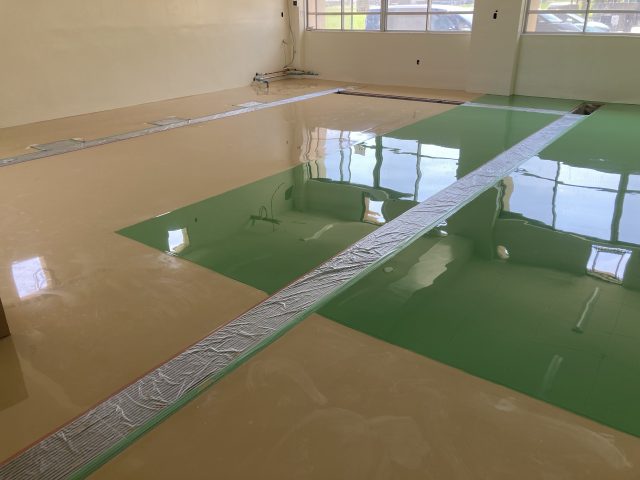 稲沢市　I小学校　給食室改修工事 | 塗床工事