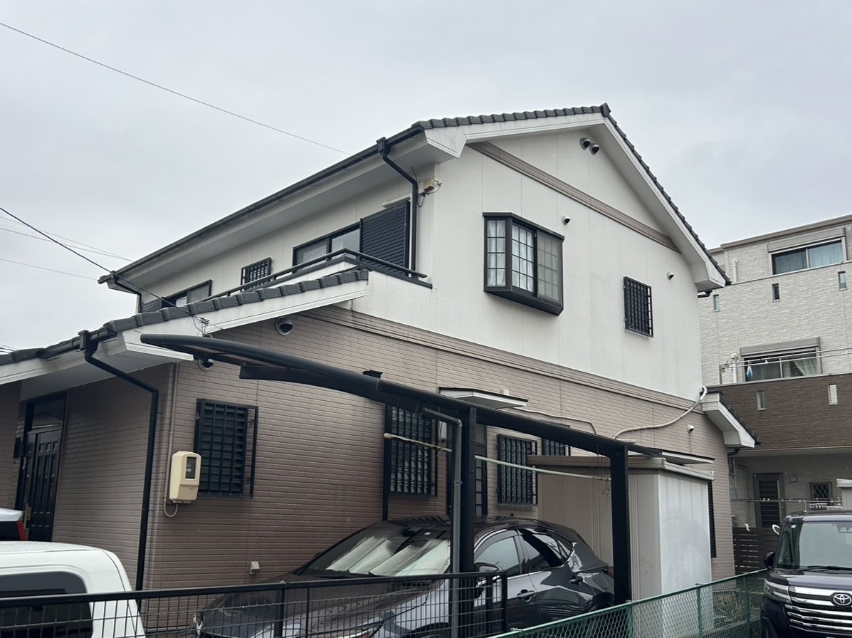 大府市　K様邸　外部改修工事 | 足場工事