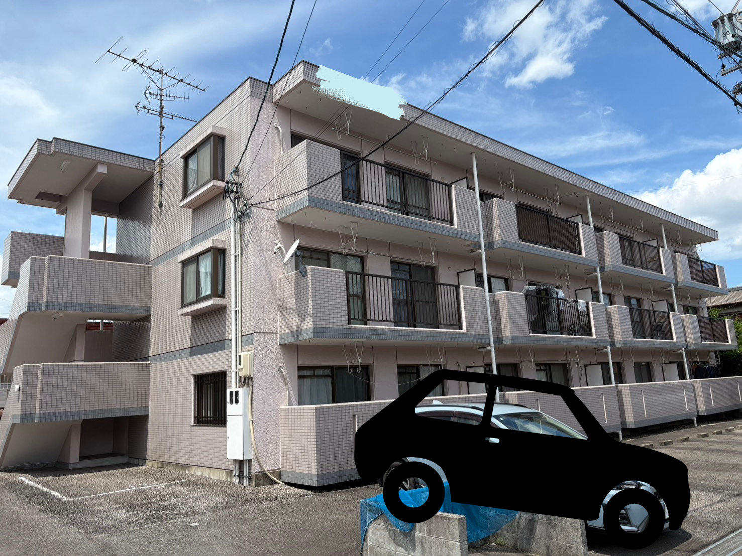 知多市 Sハイム 外部改修工事 | 補修工事(アスベスト除去)