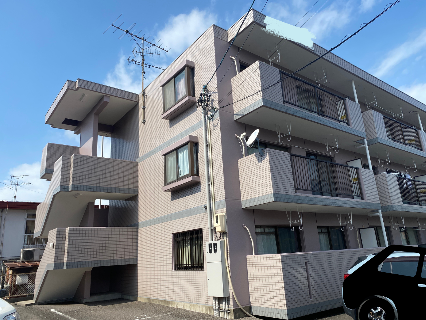 知多市　Sハイム　外部改修工事 | 補修工事（アスベスト除去）