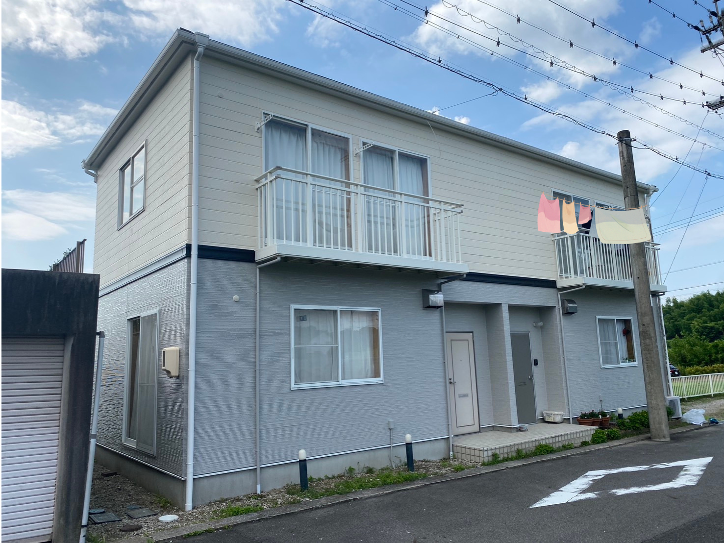 知多市　借家　外部改修工事 | 足場工事
