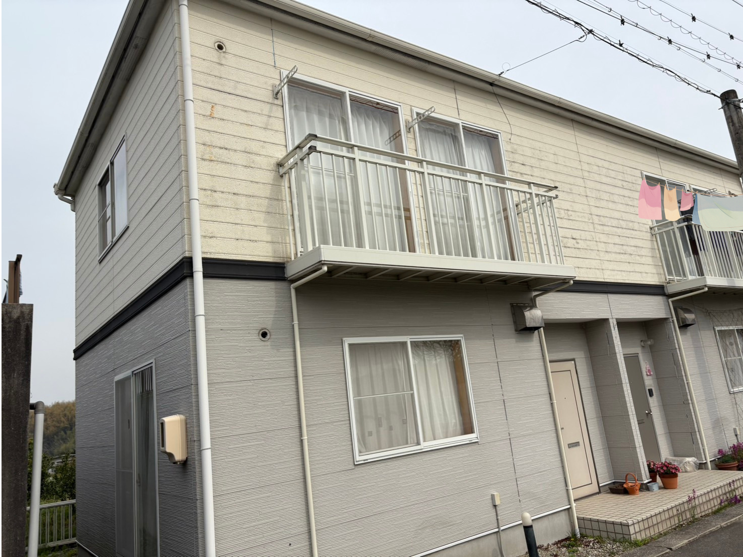 知多市　借家　外部改修工事 | 足場工事